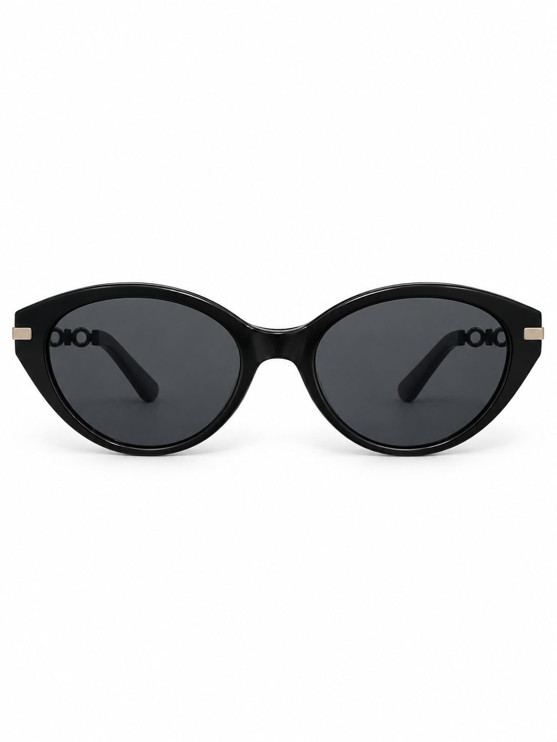Celia sunglasses, straight-on front view on white