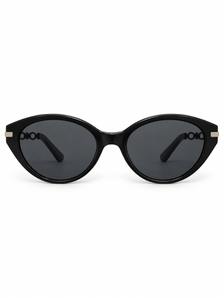 Celia sunglasses, straight-on front view on white
