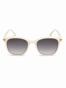 Creamline ivory square sunglasses front view