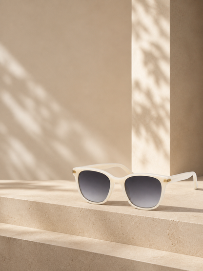 Creamline ivory sunglasses editorial image
