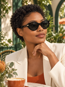 DESSON celia sunglasses — tryon terrace, North American woman.
