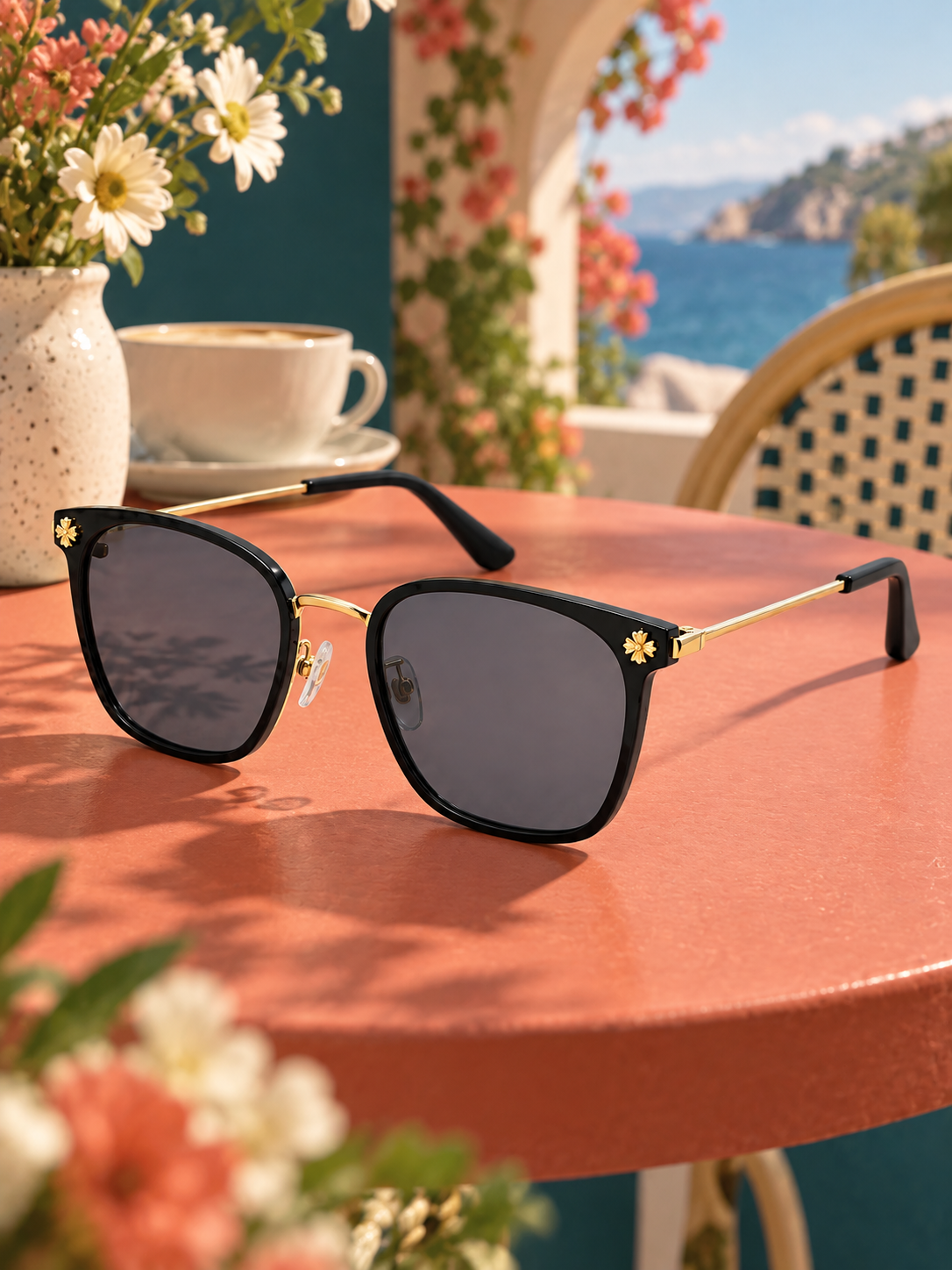 DESSON dahlia sunglasses — atmosphere table.