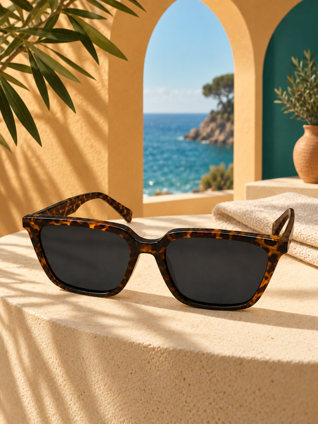 DESSON havana sunglasses — atmosphere niche.