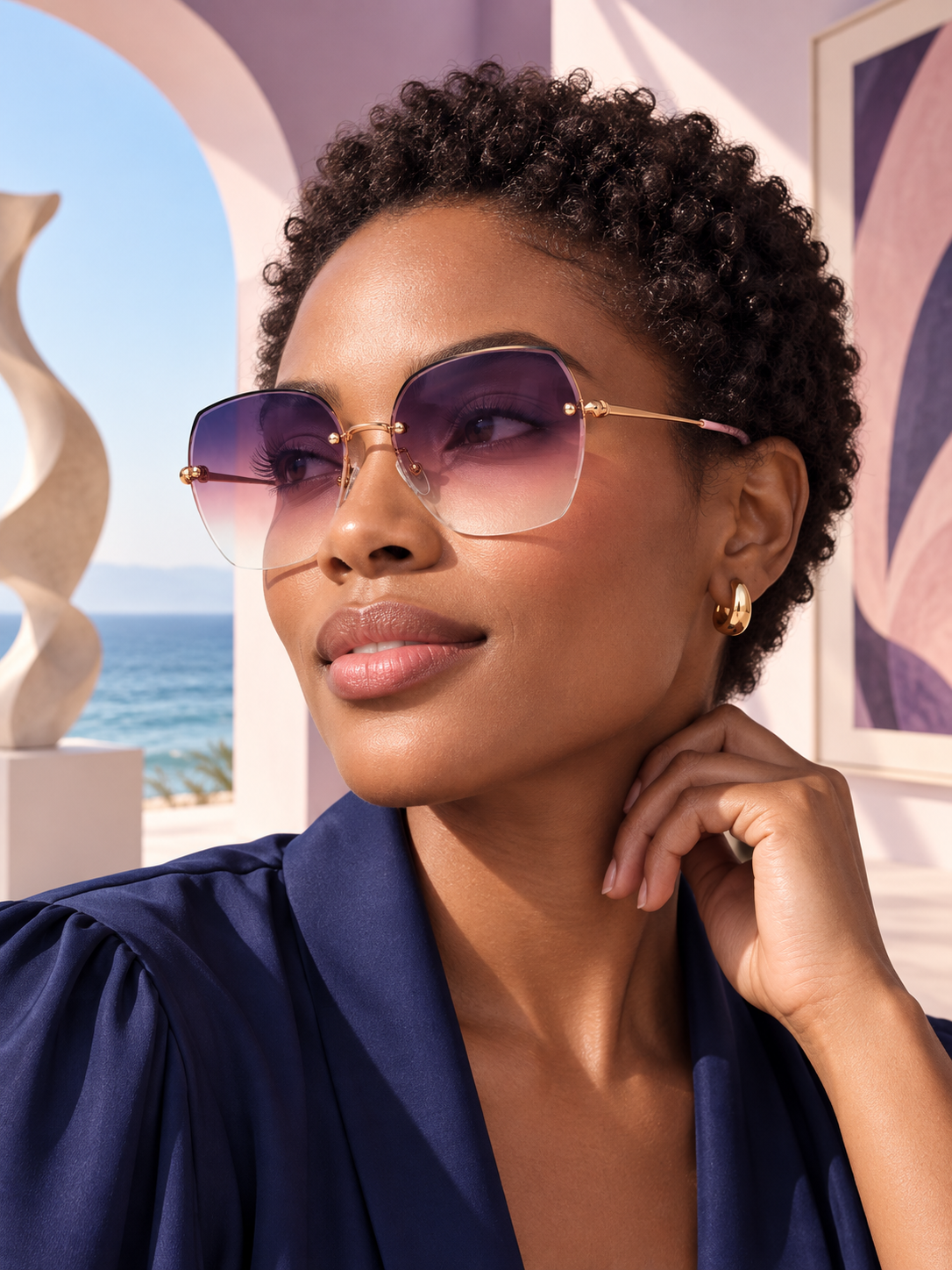 DESSON lumina — North American female try-on 2