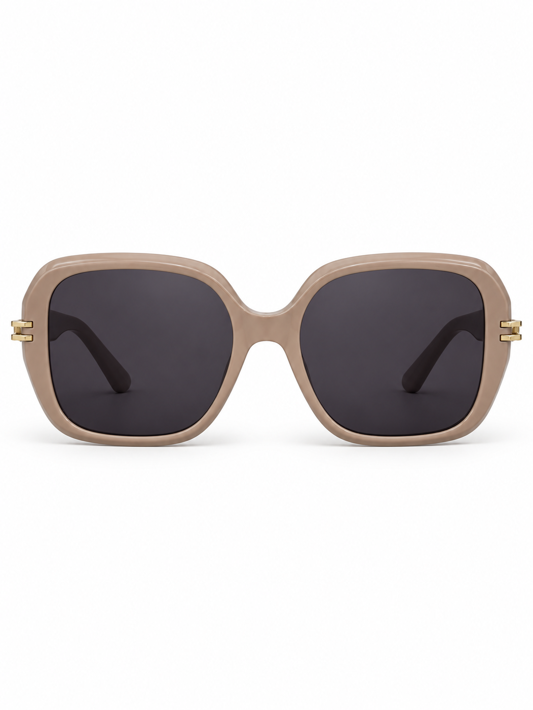 Estelle sunglasses, straight-on front view on white