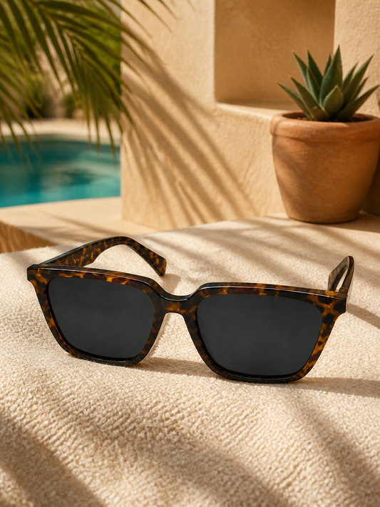 Havana sunglasses in a sunlit resort setting