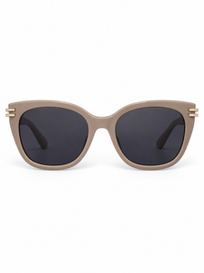 Lucia sunglasses, straight-on front view on white
