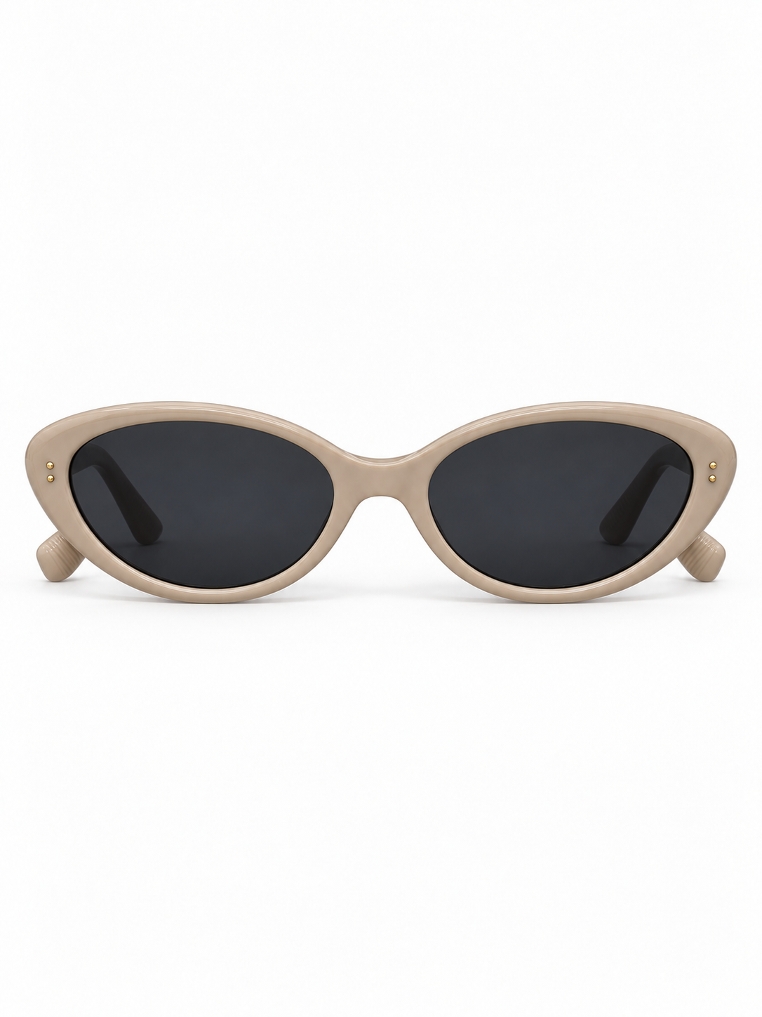 Maeve sunglasses, straight-on front view on white