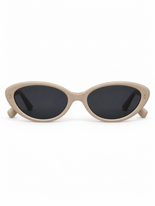 Maeve sunglasses, straight-on front view on white
