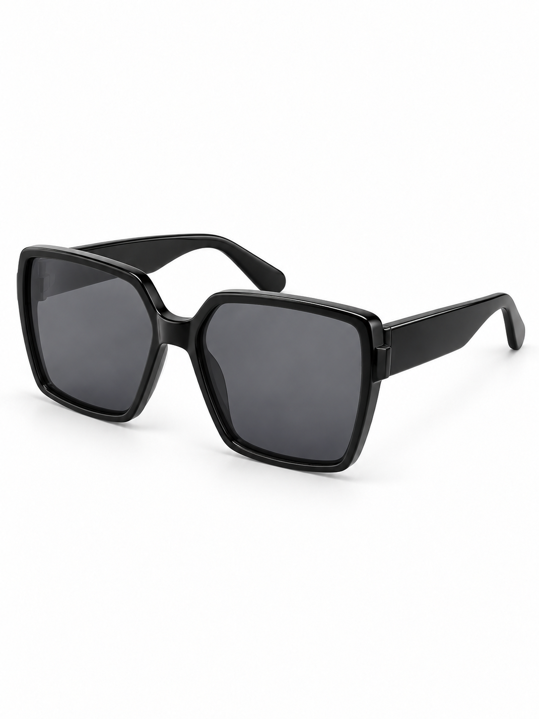 Marlowe Bold Square Sunglasses — three-quarter product view