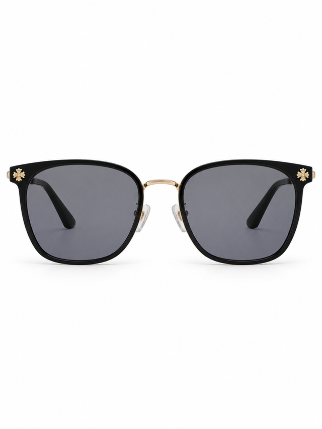 Dahlia Floral-Detail Square Sunglasses