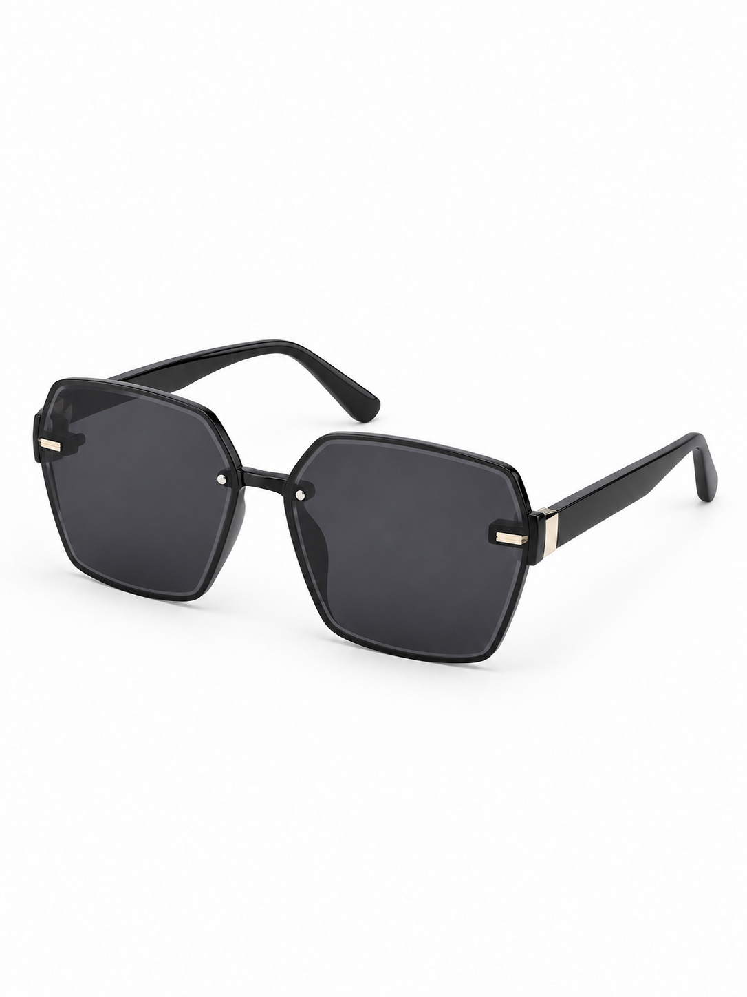 Solis Geometric Square Sunglasses — three-quarter product view