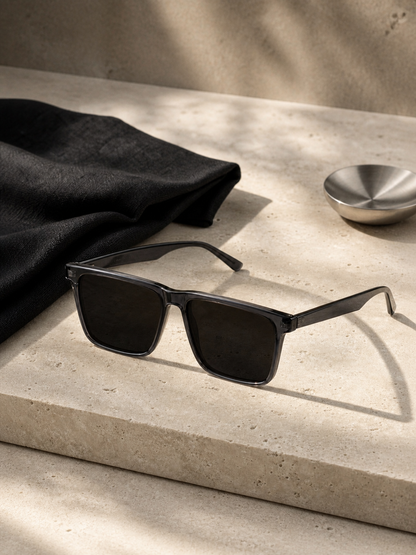 Vapor sunglasses luxury still life